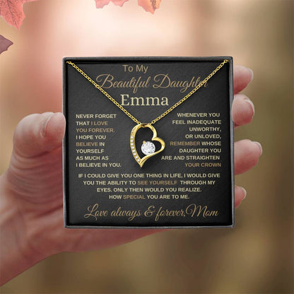 Beautiful to my soulmate forever love necklace