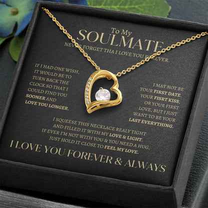 ELEGANT FOREVER LOVE KNOT NECKLACE FOR YOUR "  FOREVER LOVE"  SOULMATE, WIFE, MOTHER'S DAY