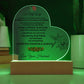 Gifts for Wife, Colorful LED Base I Love You Gifts for Her from Husband, Best Anniversary, Birthday, Romantic to My Wife acrylic Keepsakes Presents for Valentine's Day Christmas
