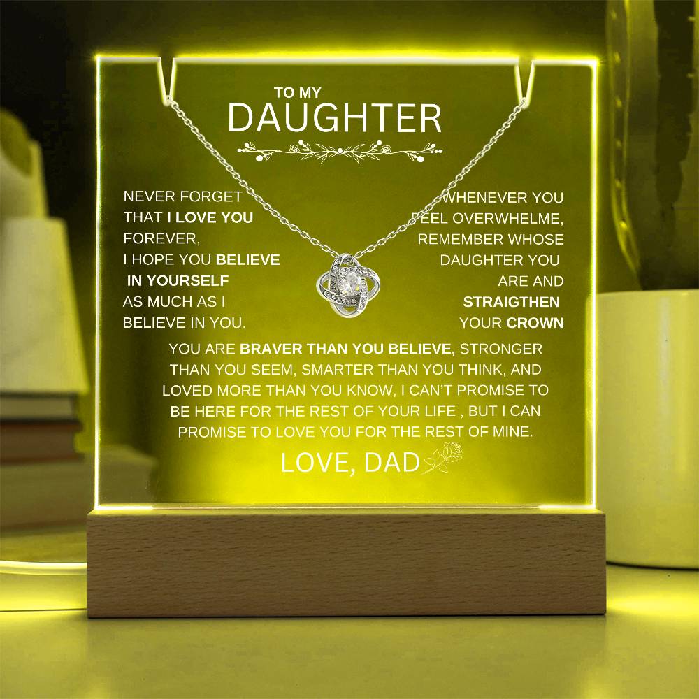 LED ACRYLIC PLAQUE FOR DAUGHTER