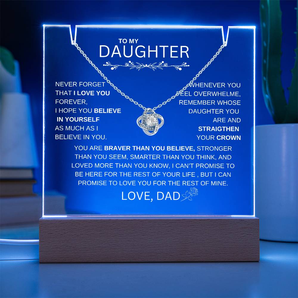 LED ACRYLIC PLAQUE FOR DAUGHTER