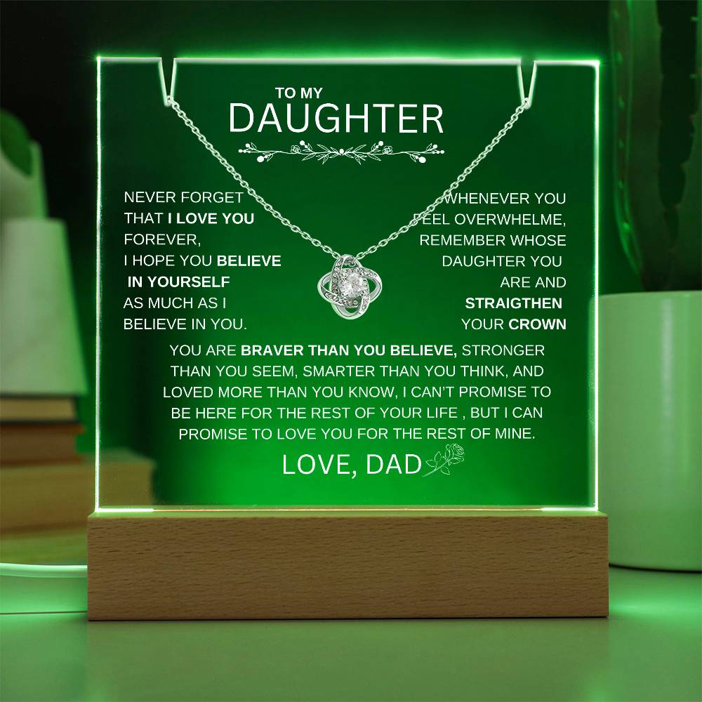 LED ACRYLIC PLAQUE FOR DAUGHTER