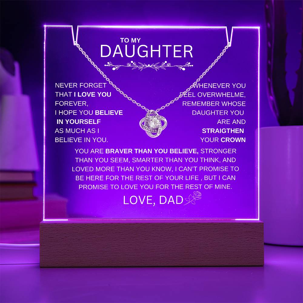 LED ACRYLIC PLAQUE FOR DAUGHTER