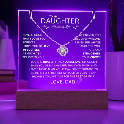 LED ACRYLIC PLAQUE FOR DAUGHTER