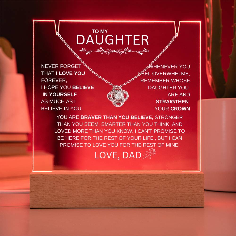 LED ACRYLIC PLAQUE FOR DAUGHTER