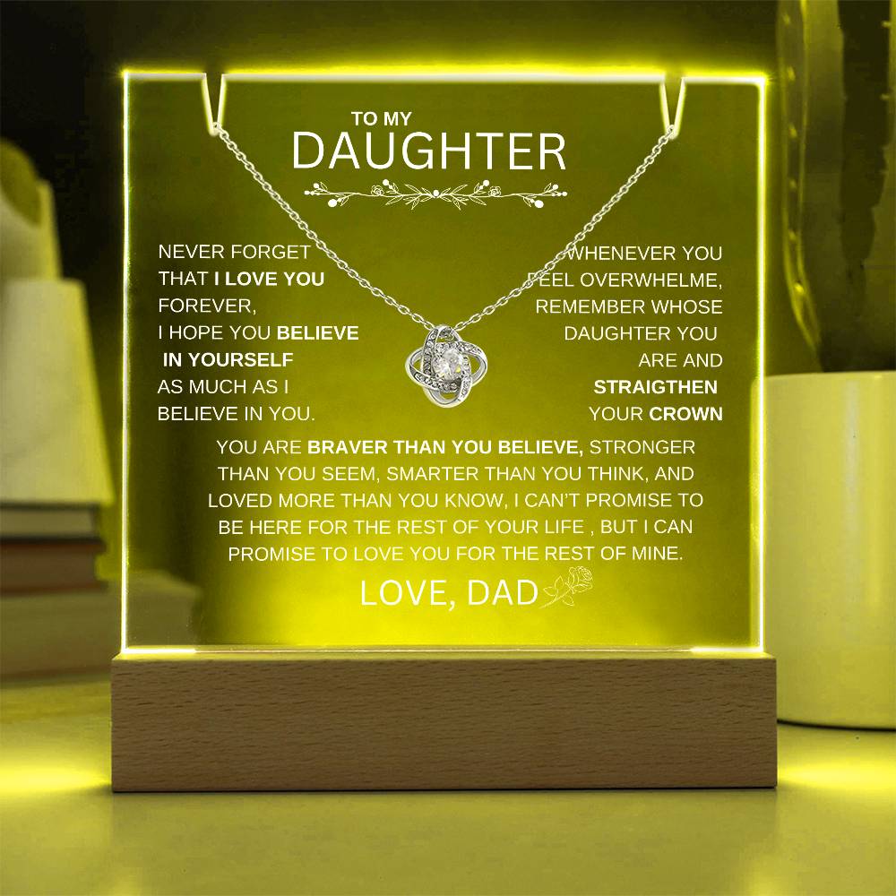 LED ACRYLIC PLAQUE FOR DAUGHTER