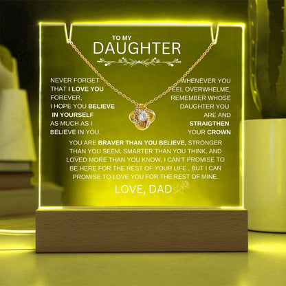 LED ACRYLIC PLAQUE FOR DAUGHTER
