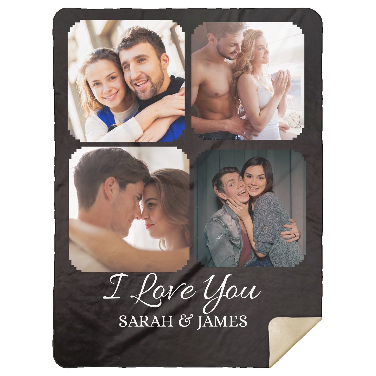 CUSTOM PERSONALIZED COUPLES BLANKET, CHRISTMAS I LOVE YOU GIFT 🥰