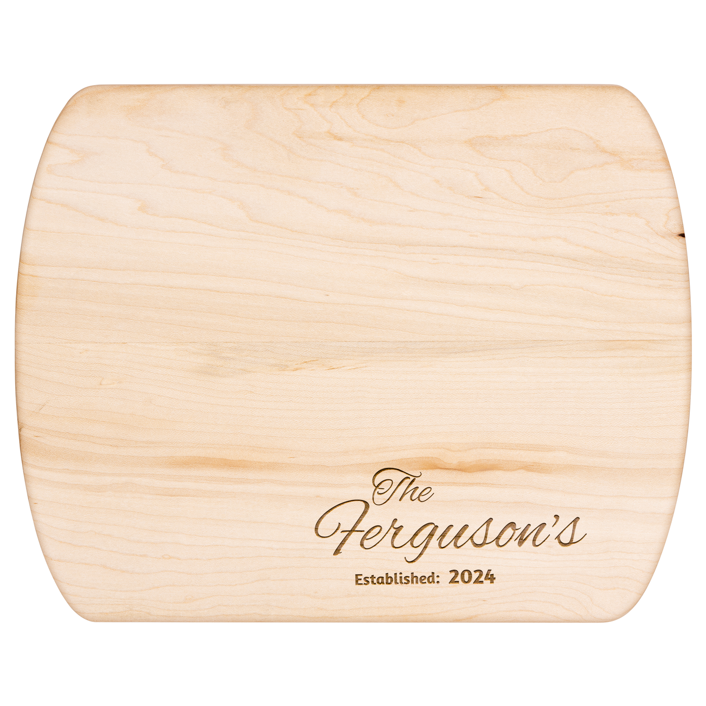 Personalized Cutting Board Wedding Gift, Bamboo Charcuterie Board, Unique Valentines Day Gift, Bridal Shower, Engraved Engagement Present, Personalized Hardwood Oval Cutting board