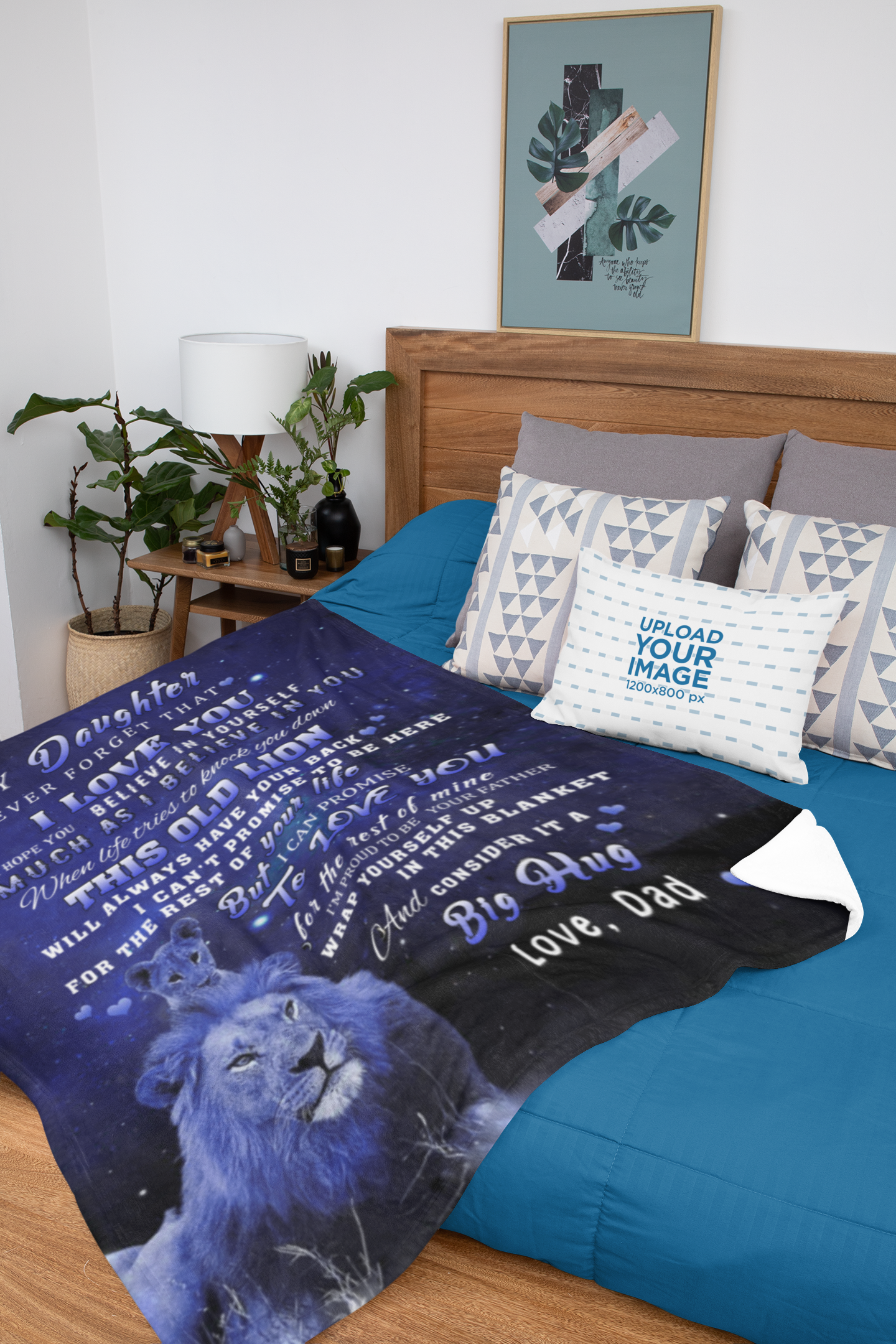 TO MY DAUGHTER LUXURY BLANKET, CHRISTMAS GIFT, BIRTHDAY GIFT, I LOVE YOU GIFT