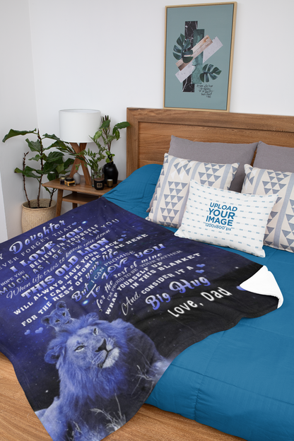 TO MY DAUGHTER LUXURY BLANKET, CHRISTMAS GIFT, BIRTHDAY GIFT, I LOVE YOU GIFT