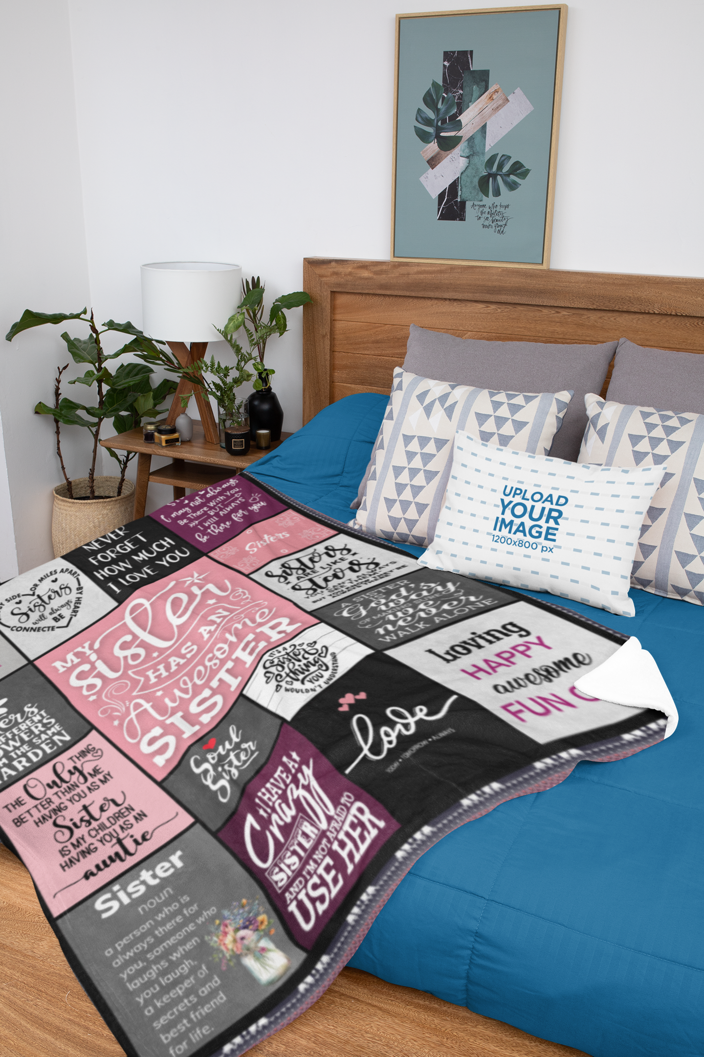 To My Sister Blanket,Custom Gift For Christmas or just say I love you