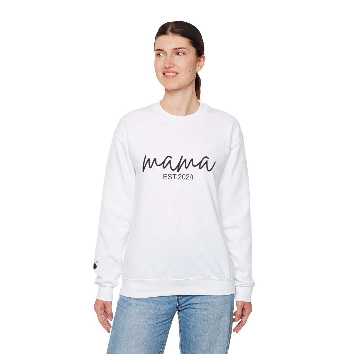PERSONALIZED Mama Sweatshirt With Kids Names On Sleeve
