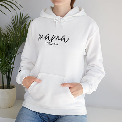 PERSONALIZED Mama Sweatshirt With Kids Names On Sleeve