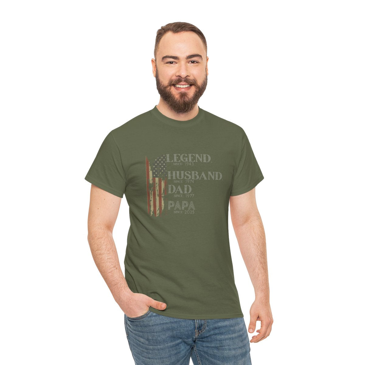 🏆 Personalized “Legend Husband Dad Papa” Shirt – Since [Your Year]