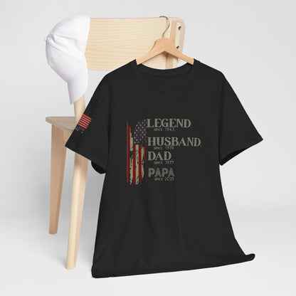 🏆 Personalized “Legend Husband Dad Papa” Shirt – Since [Your Year]