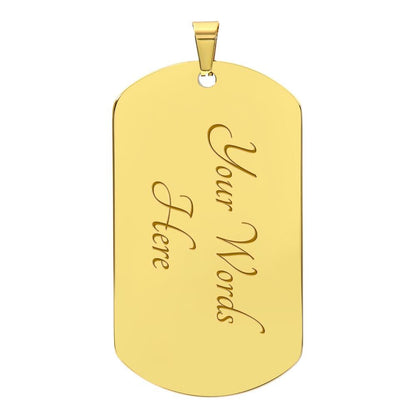 My Son| Remember - Dog Tag Military Chain