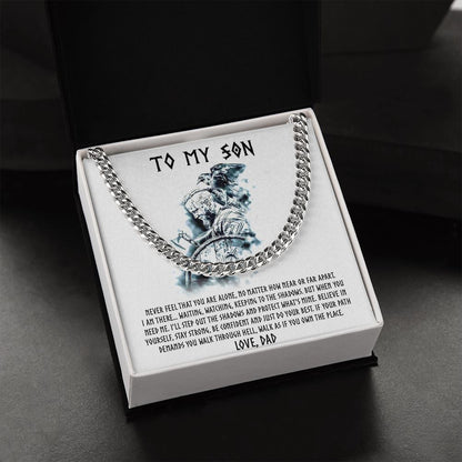 My Son| Do Your Best - Cuban Link Chain