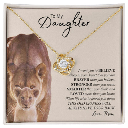 My Daughter| This Old Lioness - Love Knot Necklace