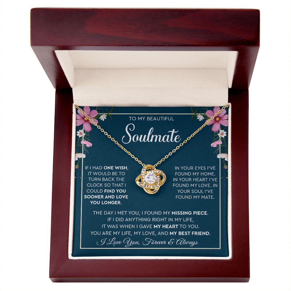 My Beautiful Soulmate| Found My Love - Love Knot Necklace