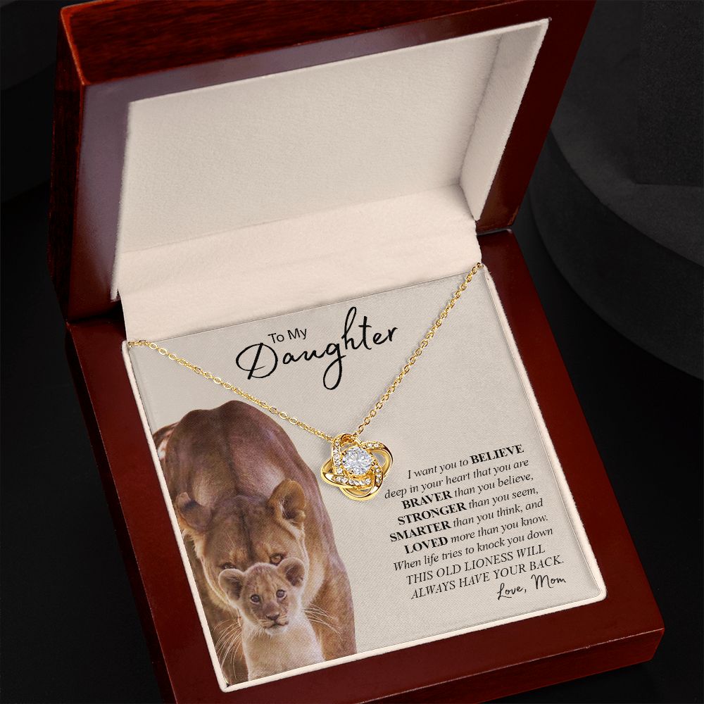 My Daughter| This Old Lioness - Love Knot Necklace